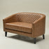 Logan Faux Leather Tufted Loveseat | Fabric Loveseat Couch | Kinwell Furniture | Modern Loveseats & Comfortable Loveseat Sofa Couches